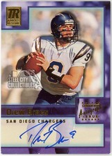Drew Brees 2001 Topps Reserve Rookie Autograph Card #TR-DB. rookie card picture