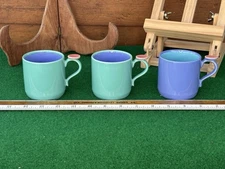 3 LINDT STYMEIST COLORWAYS CHILD'S MUGS, 2 3/4"