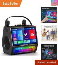 Karaoke Machine with Lyrics Display Screen for Adults, Bluetooth Speaker with...
