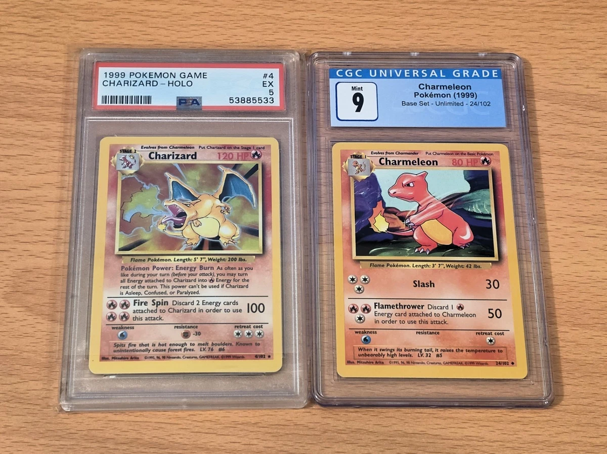 リザード Charmeleon シャドーレスshadowless psa9 Pokemon TCG Graded
