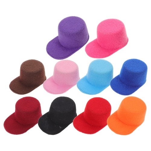 SUPERFINDINGS 15 Mini Casquettes Baseball 5 Couleurs – EVA – Accessoires Pour Poupées Et Créations DIY