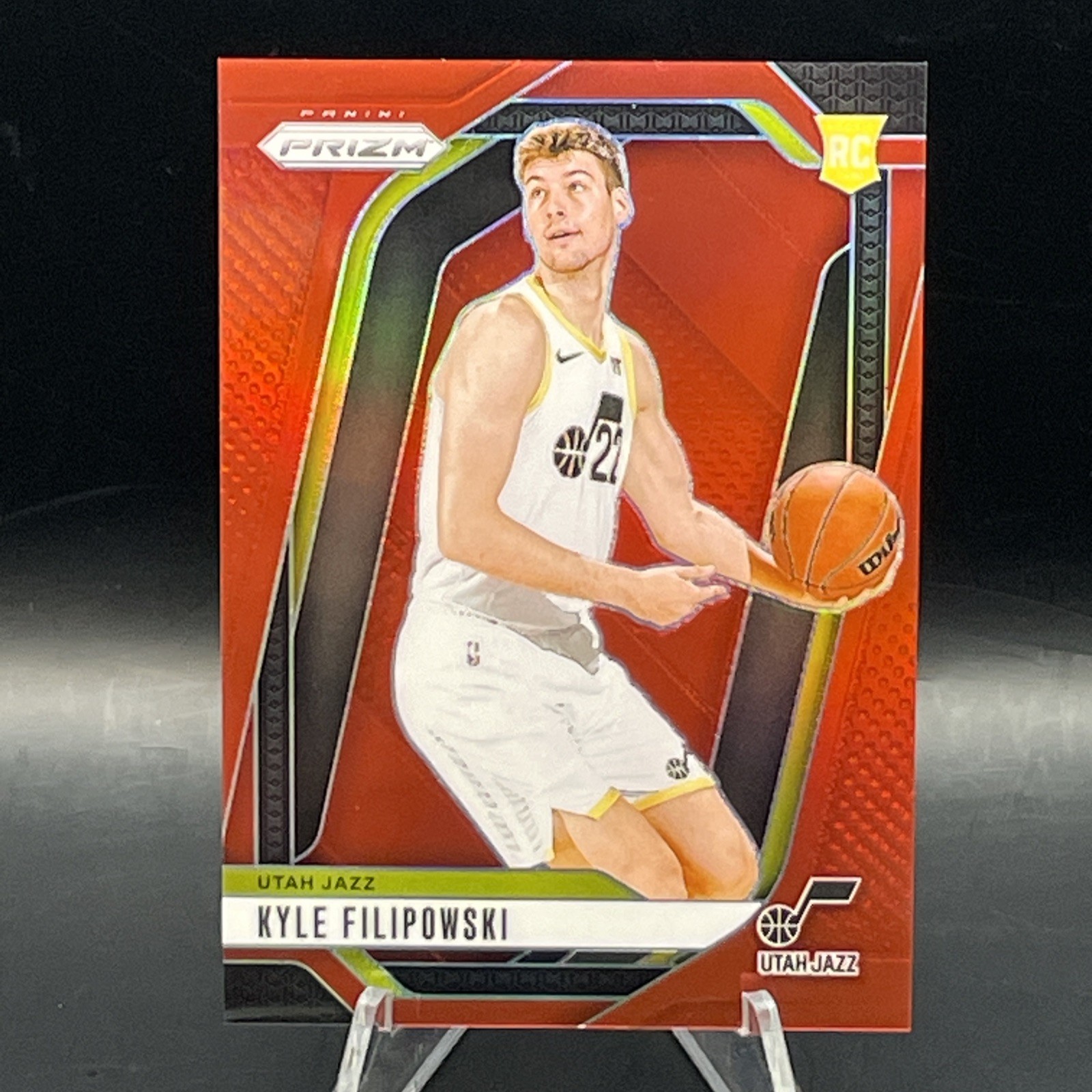 2024-25 Panini Prizm Red Prizm #263 Kyle Filipowski /299 Rookie Utah Jazz