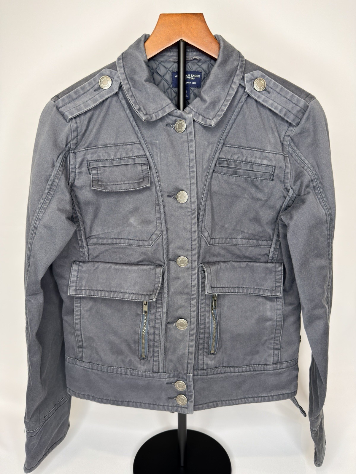 American Eagle Woman’s Button Up Jacket, Medium, … - image 1