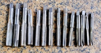   RANDOM BATCH OF TAPS SET OF.                    14 PCS MACHINIST/ TOOLMAKER 