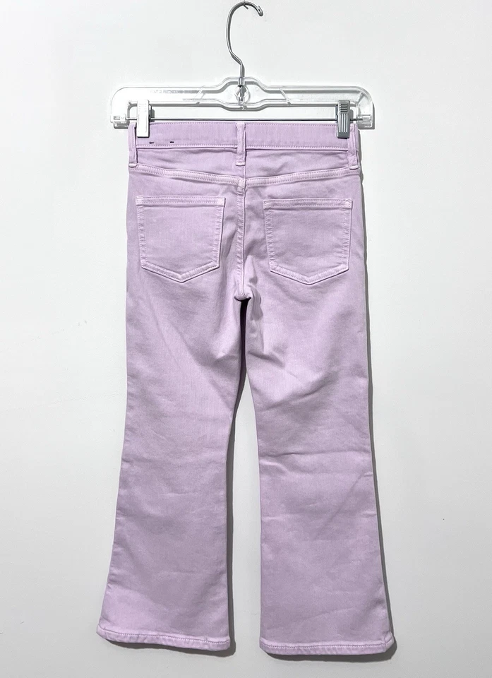 Pantalones de mezclilla acampanados cintura elástica lila Crewcuts para niñas 7 bolsillos Foto 2 de 4