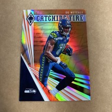 2019 Panini Phoenix Catching Fire Orange #3 D.K. Metcalf 02/99