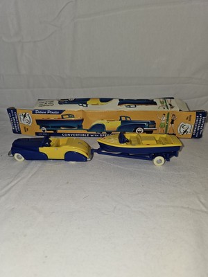 Dimestore Dreams Convertible Car, Speedboat & Boat Trailer - 1:43rd Scale
