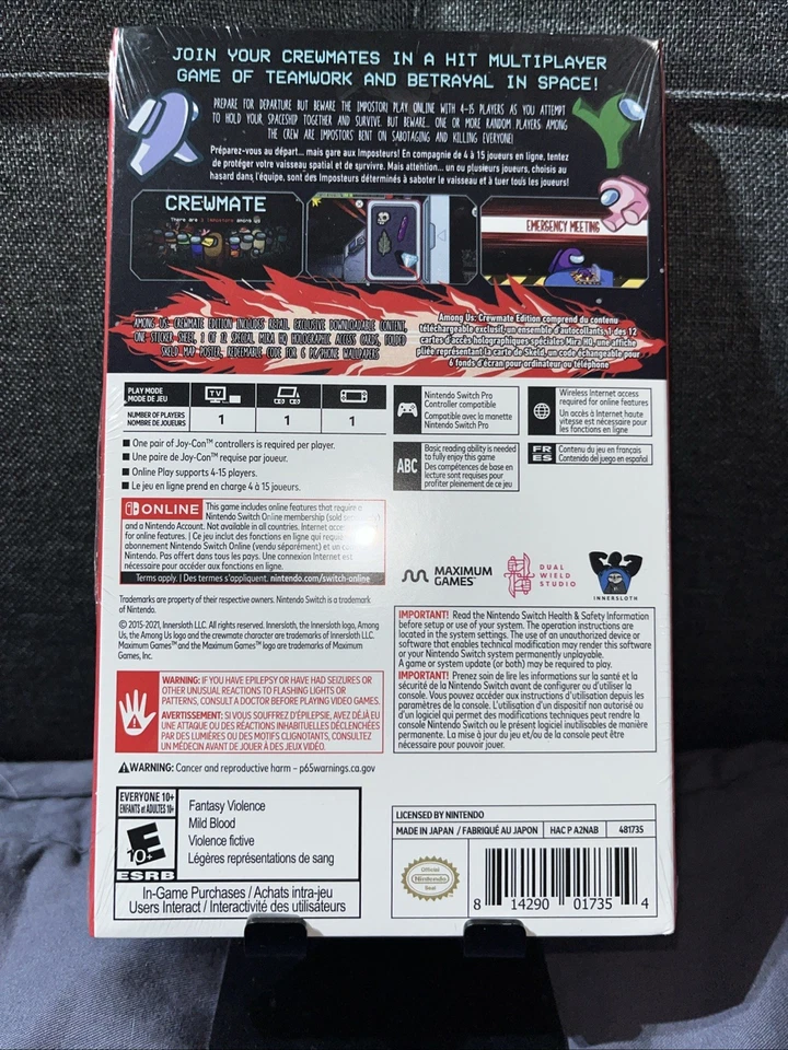 Nintendo Switch Game 4 Game Lot Bundle: Lego JW, Lego HP, The Show ‘22, Among Us - Image 4 of 4