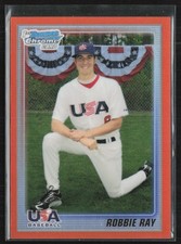 Robbie Ray 2010 Bowman Chrome Orange Refractor /25 #USA18-BC15 USA