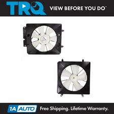 Radiator & AC Condenser Cooling Fan Assembly Pair for 02-06 Honda CR-V CRV
