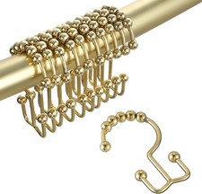 Shower Curtain Hooks Rings, Double Sided Shower Curtain Hooks, Stainless Steel