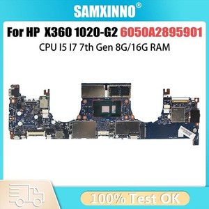 For HP EliteBook X360 1020-G2 6050A2895901 Notebook Motherboard i3 i5 i7 CPU *le