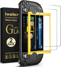 2 Pack Tempered Glass Screen Protector Designed for Steam Deck OLED 7.4 '' 20