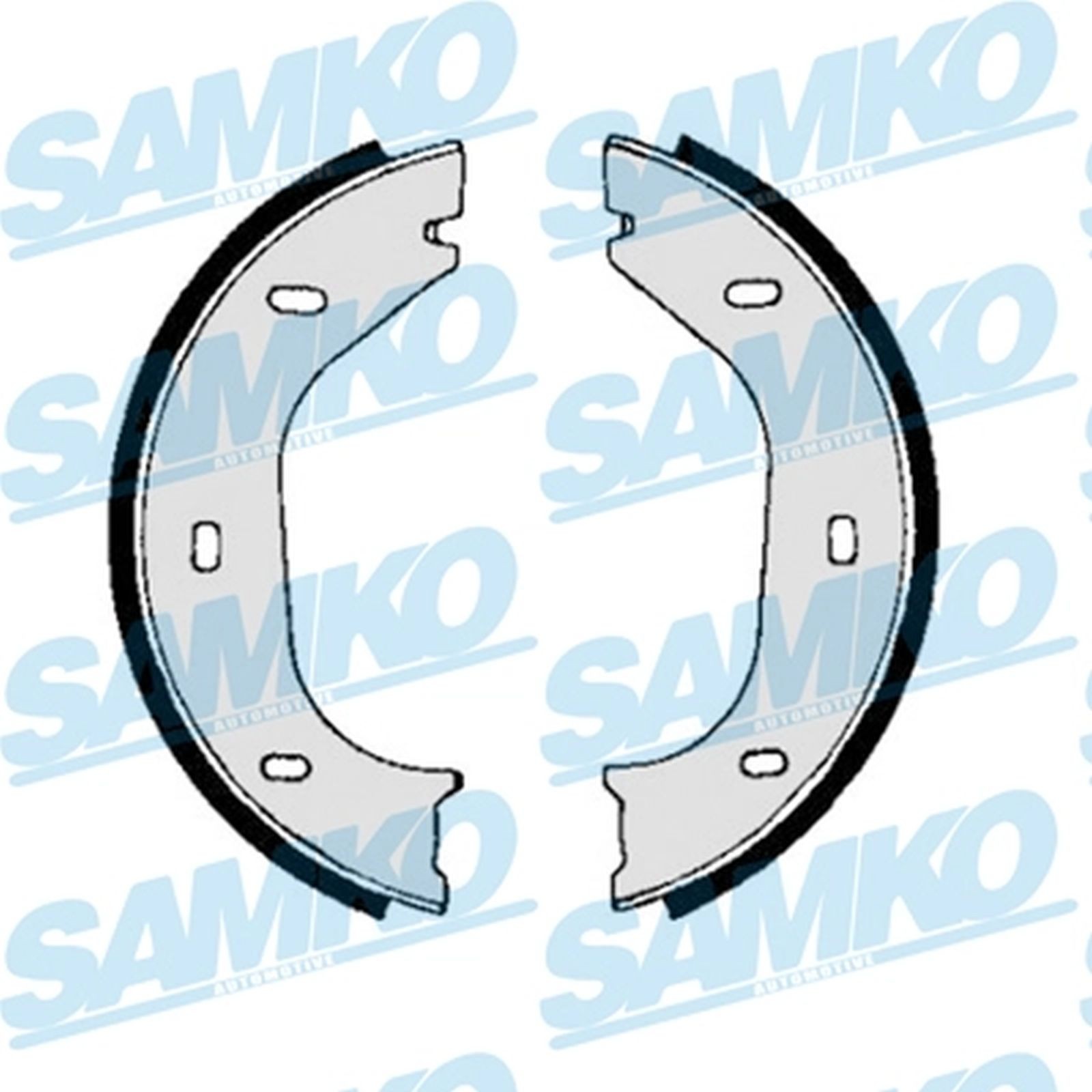 ORIGINAL® SAMKO Bremsbackensatz, Feststellbremse Hinten für Mercedes-Benz