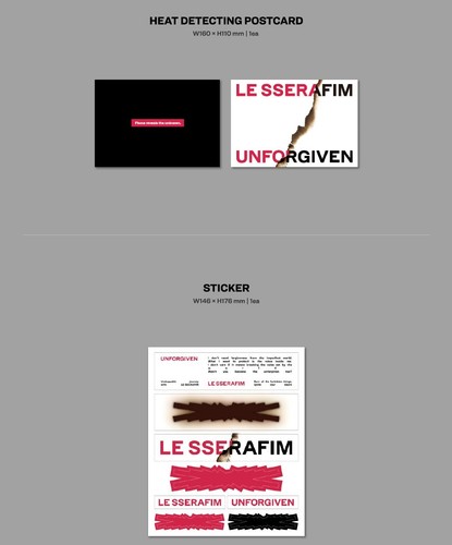 LE SSERAFIM 1st Studio Album 'UNFORGIVEN' (Korean Edition) - Picture 6 of 7