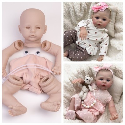 Reborn Baby Dolls Kits DIY Unpainted Realistic Newborn Doll Parts