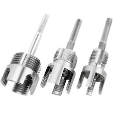 Wolfride 3Pcs Pipe Thread Cutting Tool Internal External Hand Threader Kit