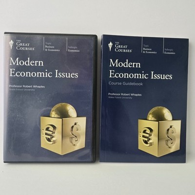 The Great Courses Modern Economic Issues DVD Set with Guidebook Robert Whaples