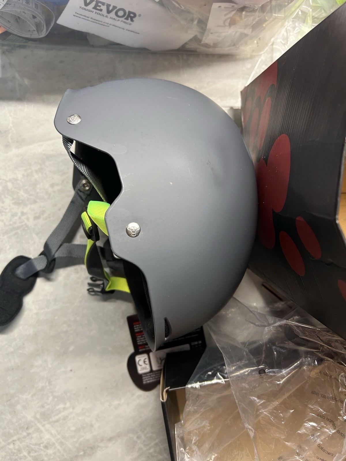 Triple Eight Gotham Water Helmet Size Large Black Gun Matte Green Accent NEW