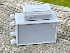 1/25 1968 Fender Bassman Amp Head Cabinet Caster Wheels Diorama Scale Model Part
