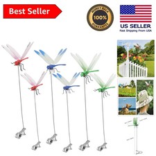 Versatile 6 Pack Dragonfly Clips - Indoor/Outdoor Pest Protection  Garden Decor
