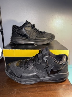 Nike Lebron 8 V/2 Low Triple Black Out Shoes Sneakers 456849 001 Size 12.5