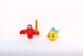 LEGO Minifigure Disney The Little Mermaid Ariel, Flounder,  Sebastian, Fork