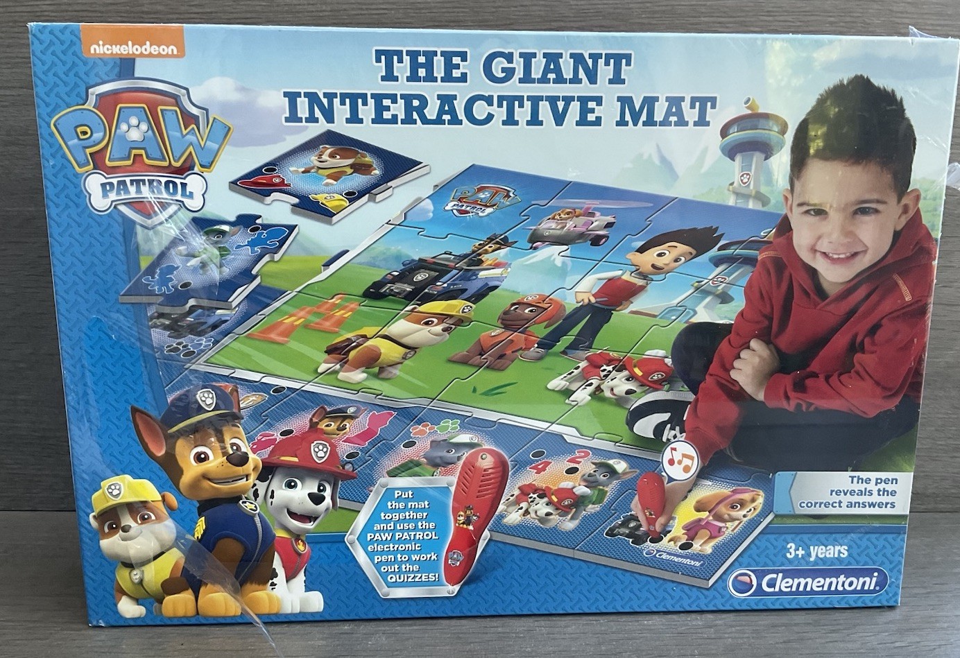 Clementoni Paw Patrol Giant Interactive Floor Mat Jigsaw Puzzle Electronic Pen!