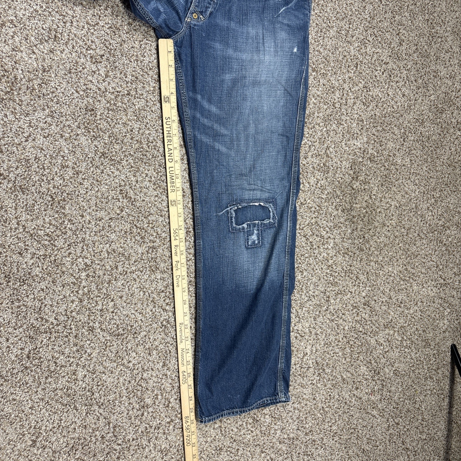 Polo Jean Co 67 Ralph Lauren Mens Jeans 33x32 Button Fly Distressed Fits 31 X 30 - View 13