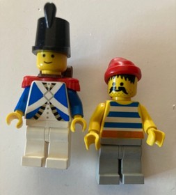 (2) Lego Pirates: 6259 BROADSIDE BRIG & 6257 CASTAWAY'S RAFT- both 100% Complete