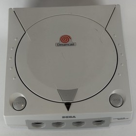 SEGA DREAMCAST WHITE VIDEO GAME CONSOLE HKT-3020 *TESTED & WORKING*