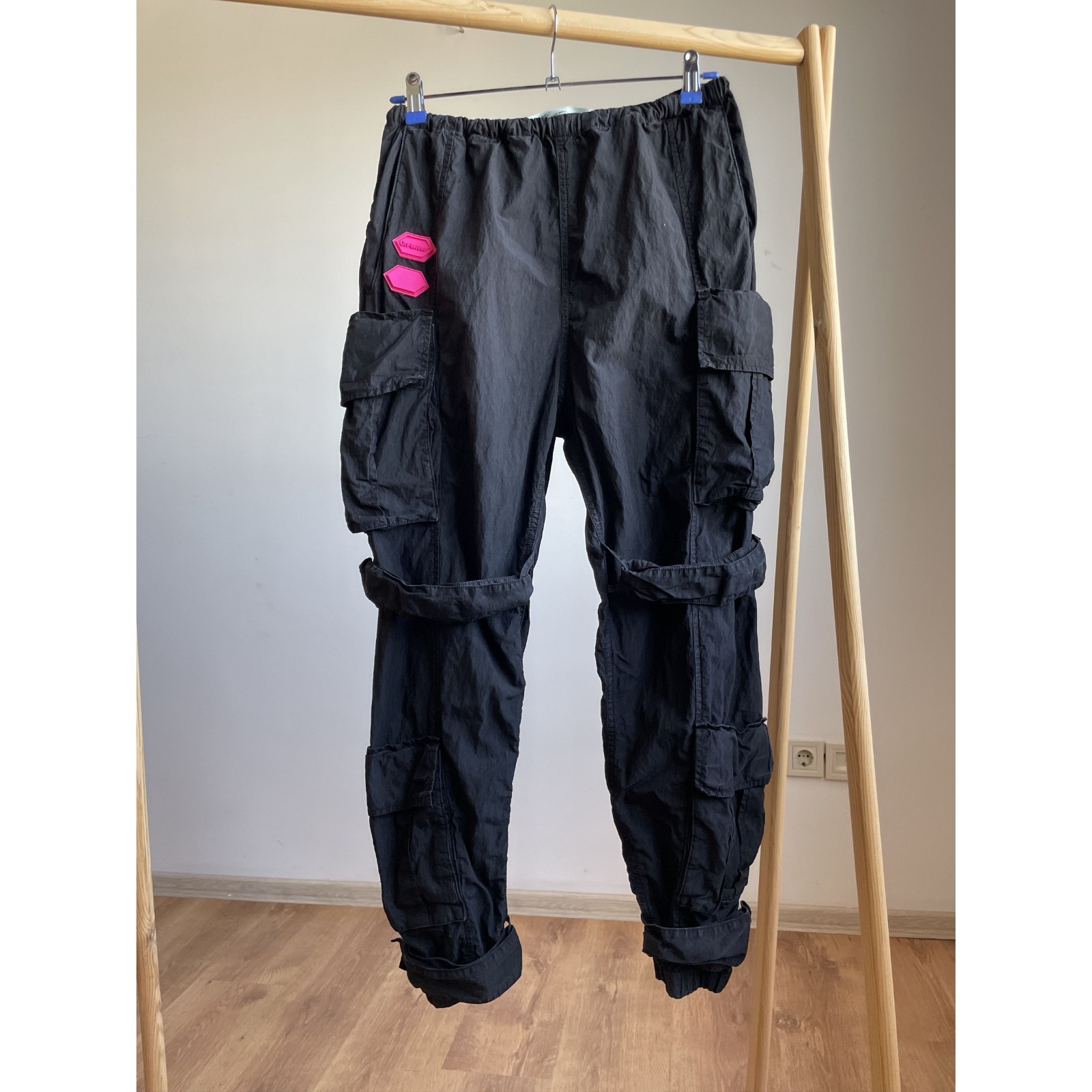 Off-White Loose Fit Bondage Cargo Track Pants Size 31