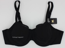 NWT WACOAL 855263 "Reinvention" Full Figure Soft Cup Underwire Bra, Black