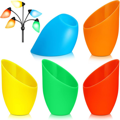 5 Colored Plastic Floor Lampshade 1.65 Inch Floor Lamp Shade Replacement Interch