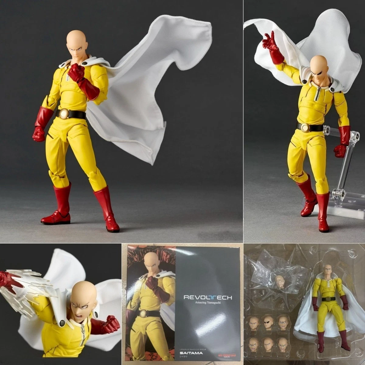 Anime One Punch Man SAITAMA 6-inch Action Figure Revoltech Amazing