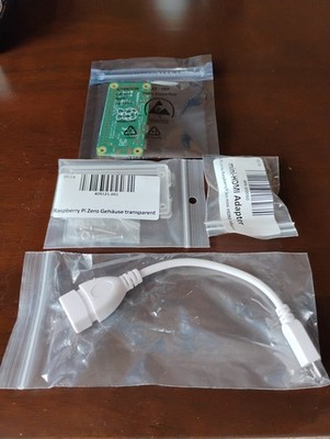 Raspberry Pi Zero 2 W + Gehäuse + miniHDMI Adapter + microUSB-OTG-Adapter NEU