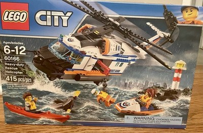 LEGO Heavy-duty Rescue Helicopter - City Coast Guard 60166 - New Sealed