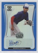 2020 Leaf Metal Draft Blue Rainbow 23/35 Werner Blakely #BA-WB1 Auto 7m3