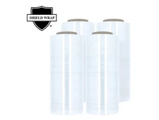 256 Rolls Pre-Stretch Shrink Wrap Plastic Hand Film Clear 15" x 1476' Self Cling
