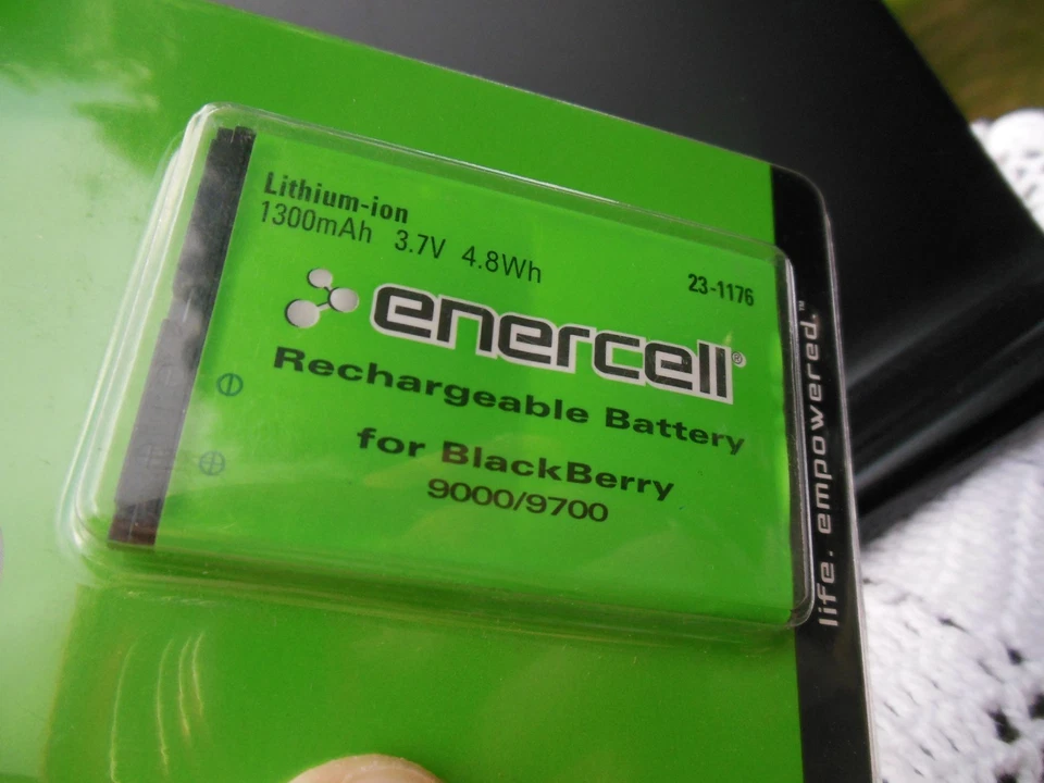 Batería de Teléfono Celular Nueva en Paquete Enercell Nº 23-1176 Iones de Litio Blackberry 9000/9700 Foto 4 de 4