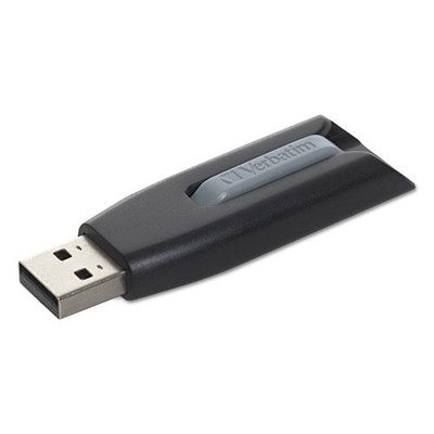 Verbatim Store 'n' Go V3 USB 3.0 Drive, 256 GB, Black/Gray, 2/Pack