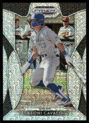 2019 Panini Prizm Draft Picks Prizms Mojo #50 Keoni Cavaco /49 - BB