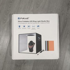 PULUZ 30cm Foldable Photo Studio Box Portable LED Ring Light Shooting Box