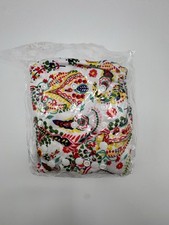 ALVABABY Cloth Diaper with 2 Inserts Paisley Floral One Size Adjustable Reusable