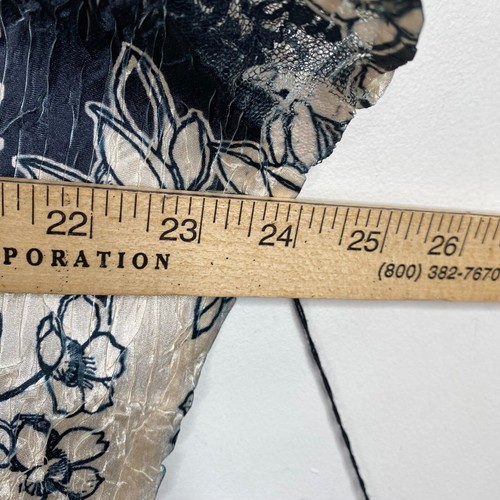 NWT Komarov Dress 3X Short Sleeve Midi Lace Crinkle Floral Lagenlook Fairy Boho - Picture 10 of 13