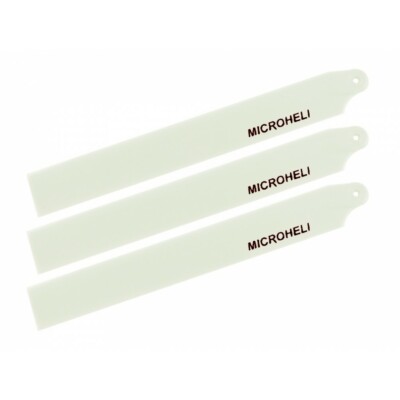 Microheli Plastic Triple Main Blade 85mm (For MH-NAS2001TWT Series) (WHITE)