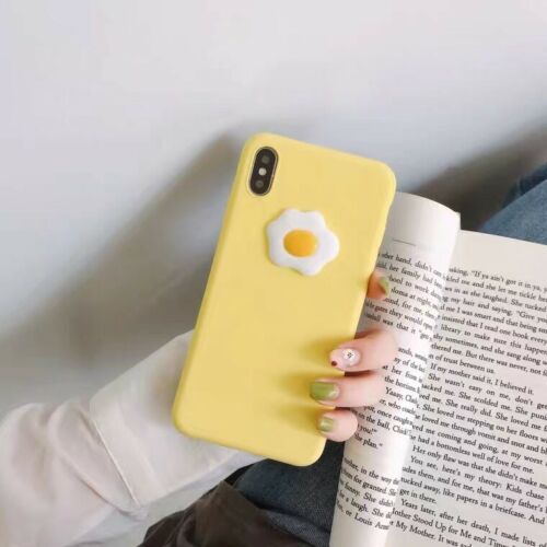 iPhone cases*NEW*cute yellow egg case. sizes:iPhone 7plus, 8plus, X, Xs, Xs Max - Picture 1 of 3
