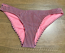 Xhilaration Women's Size XS Cheeky Blue Pink Stripe Bikini Bottom NWT