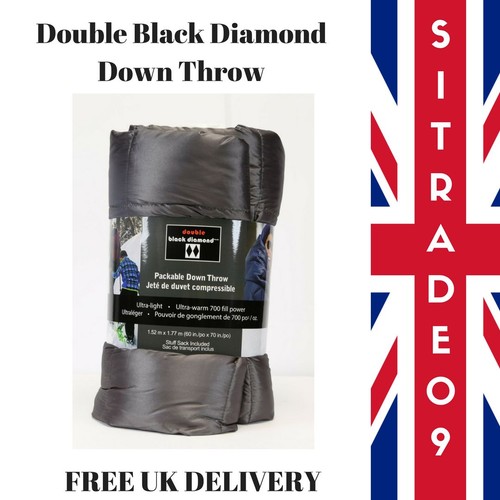 Double Black Diamond Packable Down Throw 60"×70" ULTRA LIGHT BLANKET,HOME/TRAVEL - Picture 4 of 5
