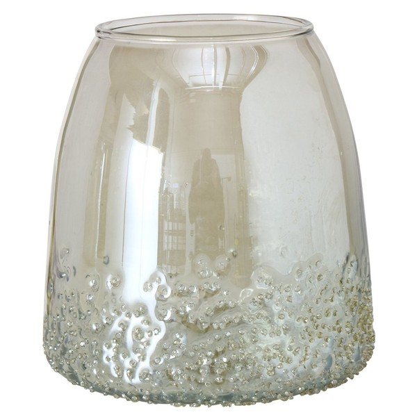 Windlicht Claysi Gold H15Cm Irisierendes Glas Kerzen-StäNder Teelicht-Halter-image